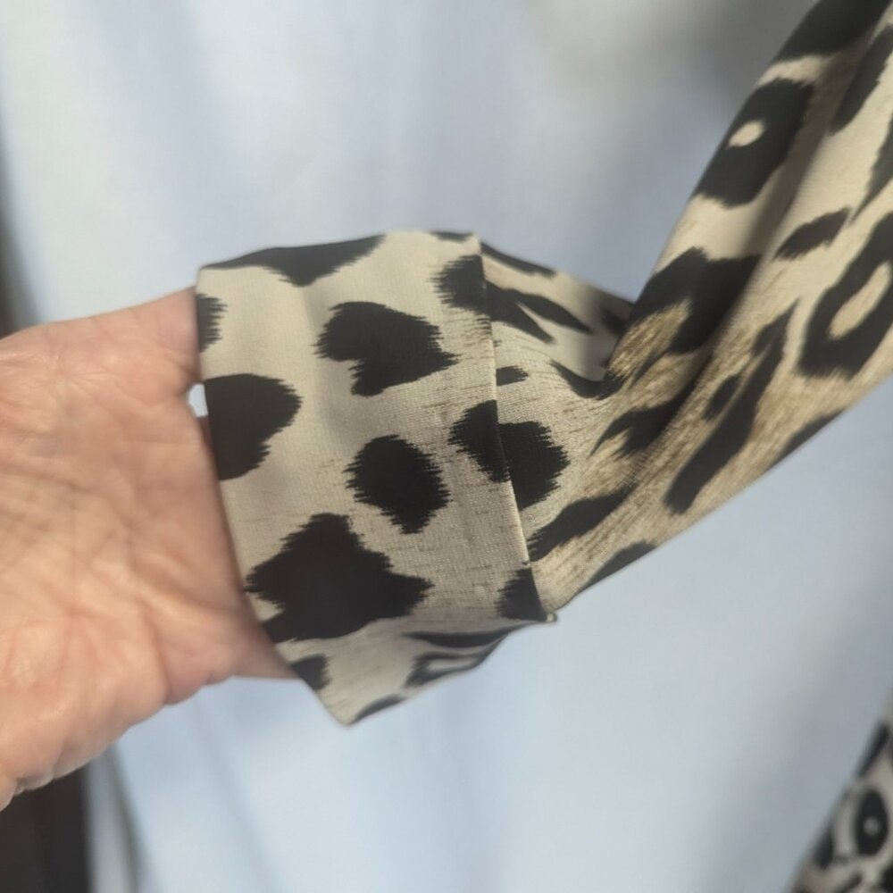 Mesmerize Size Small Leopard Print Wrap Dress - image 3